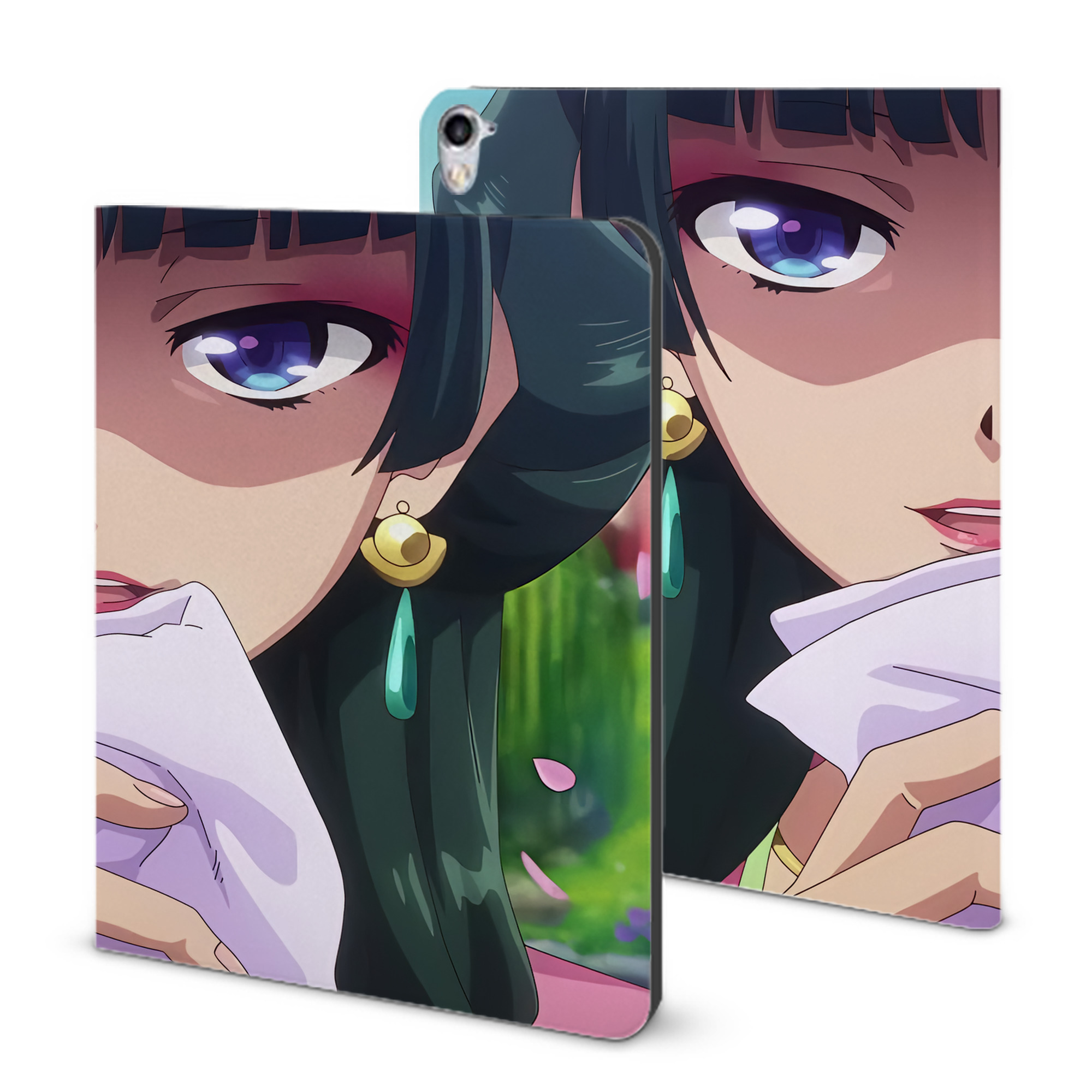 （画像用） 薬屋のひとりごと The Apothecary Diaries IPad ケース ブック型 PUレザー TPU 耐衝撃 軽量 薄型 ペン収納なし 全面保護 IPad 各モデル対応